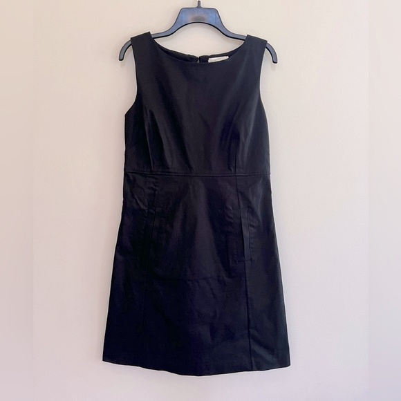 Jack Rogers Sleeveless Black Cotton Sheath Dress with Front Pocket, size 10 - Picture 1 of 8